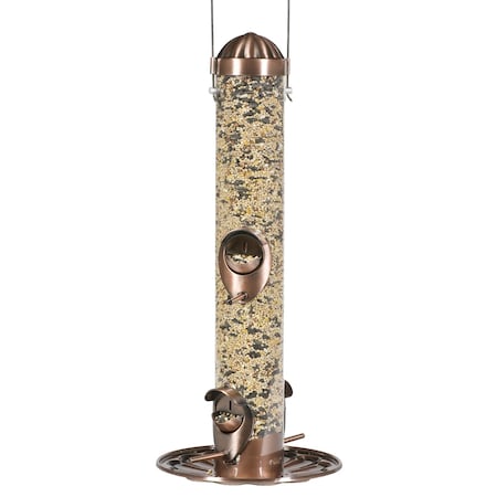 Perky-Pet Perky-Pet Wild Bird and Finch 1.8 lb Copper Bird Feeder 4 ports 385-2
